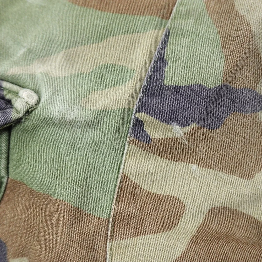 Military Pants Mens S Woodland Camo Combat Trouser Cargo Paratrooper Double Knee